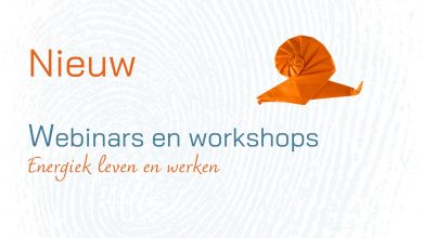 Webinars en workshops ‘Energiek leven en werken’
